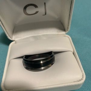 Size 12 Tungsten and silver ring